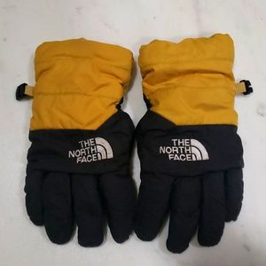 The North Face Down Gloves, Fleece lined!! Youth size small!